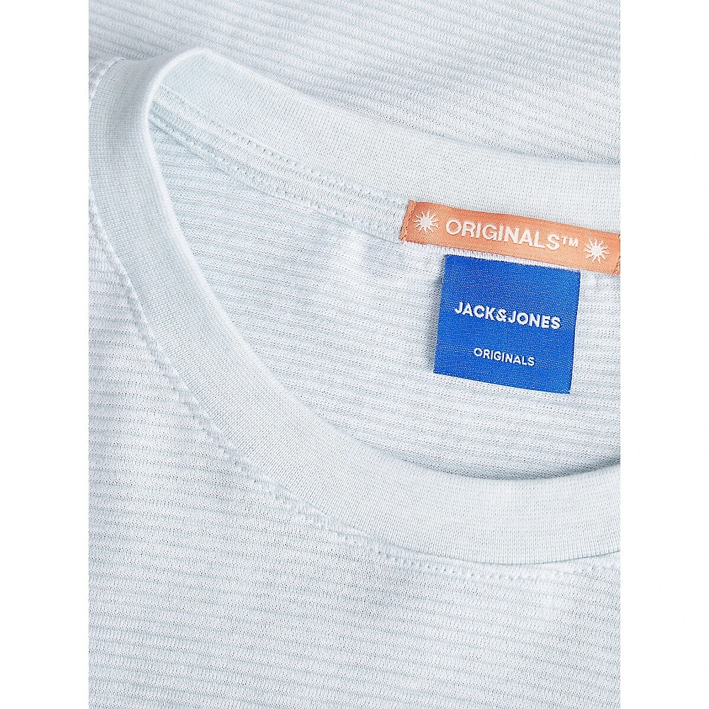 Marbella Fine-Stripe Crewneck T-Shirt