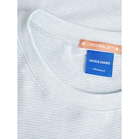 Marbella Fine-Stripe Crewneck T-Shirt
