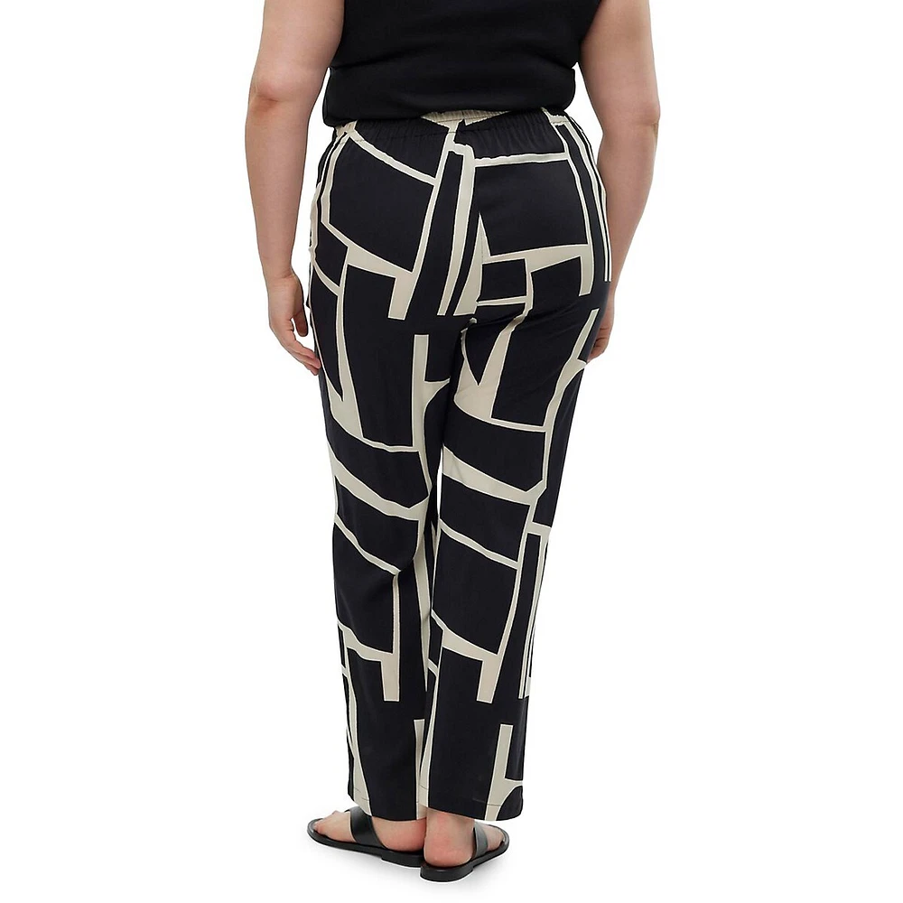Plus Pantalon large à taille haute Joy