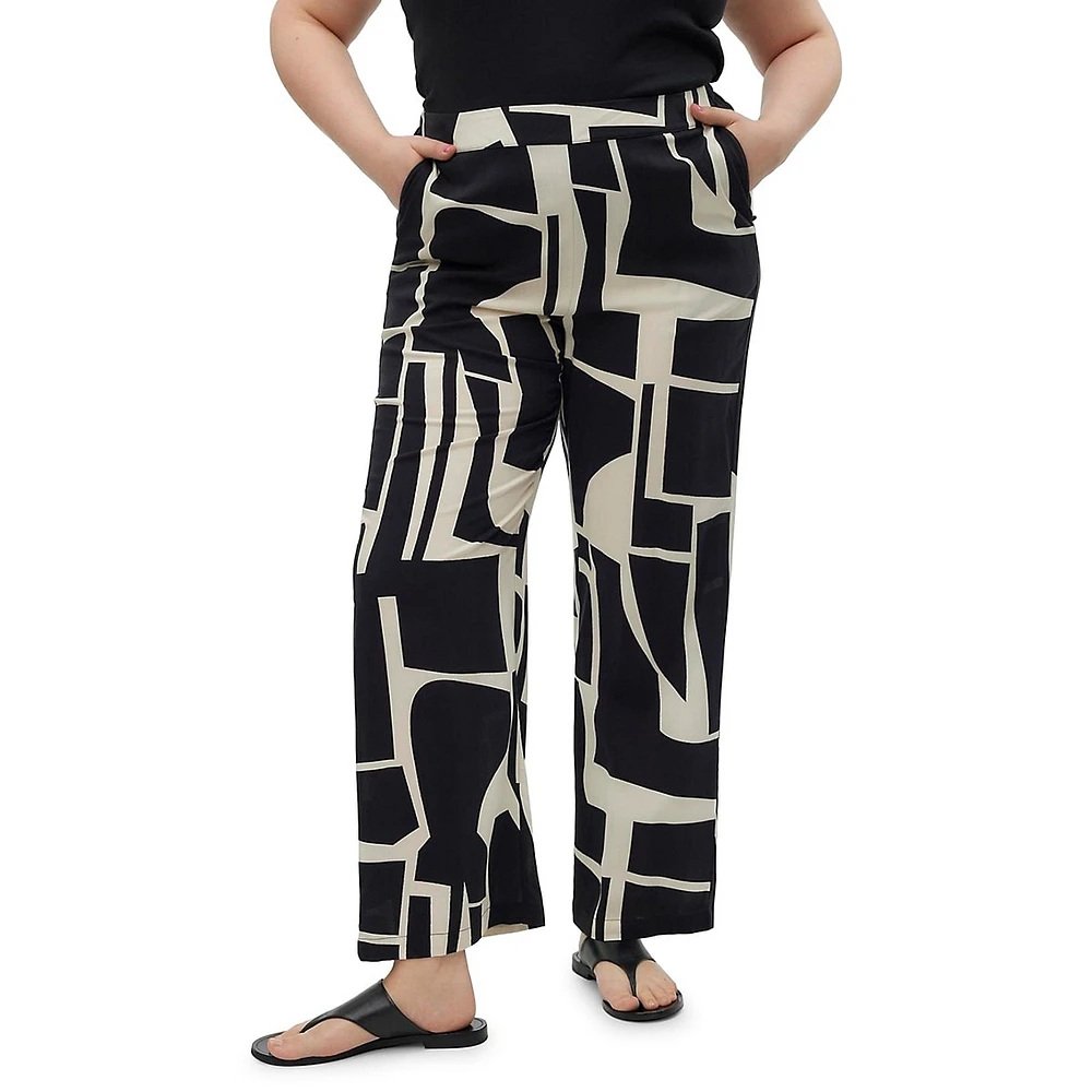 Plus Joy High-Rise Wide-Leg Pants