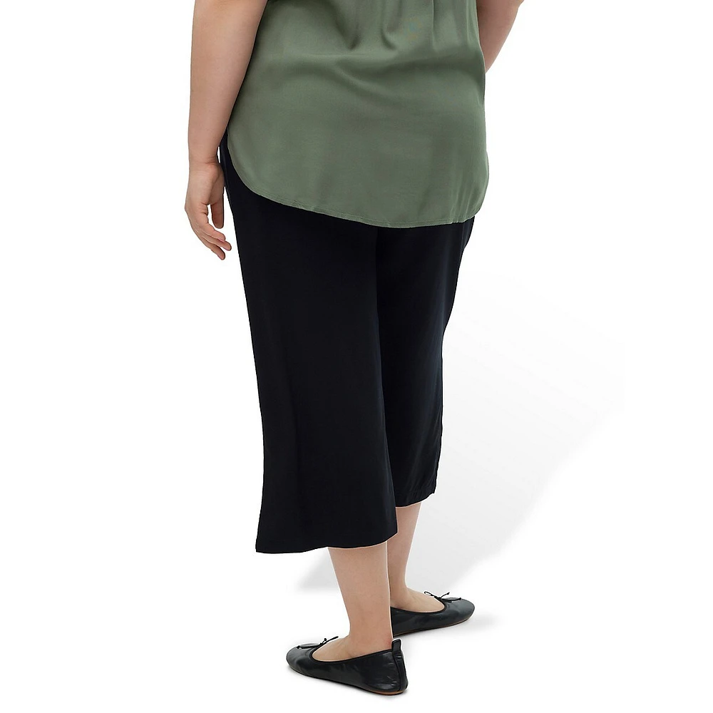 Plus Jupe-culotte Joy à taille haute