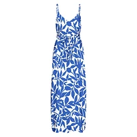 Plus Easy Joy Print Sleeveless Maxi Dress