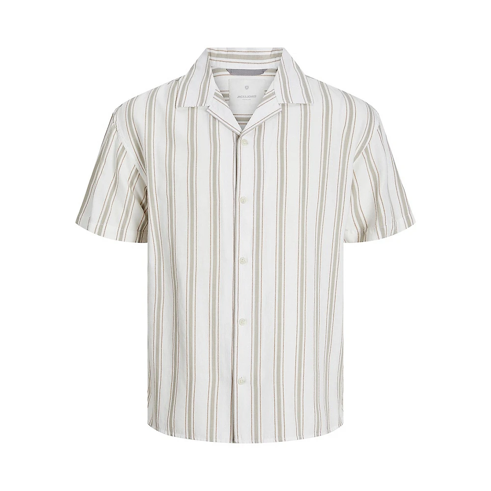 Montana Striped Short-Sleeve Resort Shirt