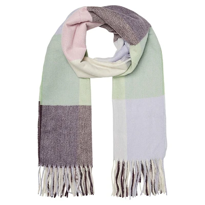 Ellen Colourblock Fringed Scarf