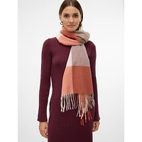 Ellen Colourblock Fringed Scarf