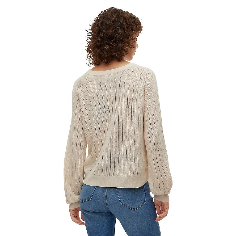 Newlexsun Balloon-Sleeve Sweater