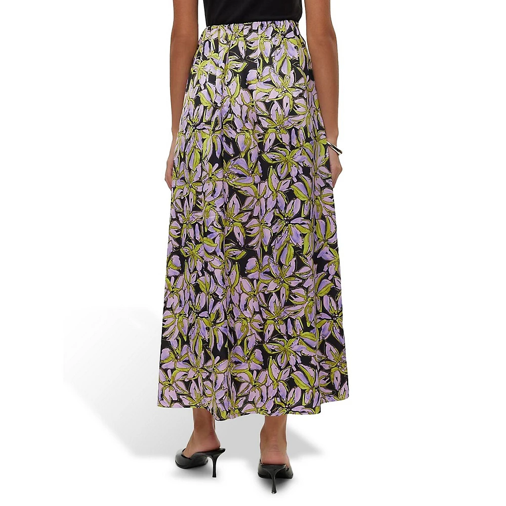 Floral Midi Skirt