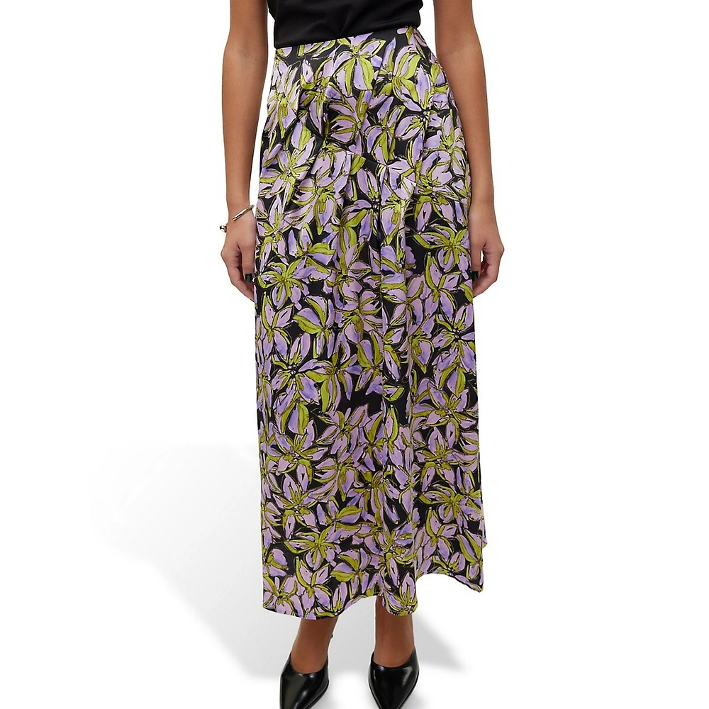 Floral Midi Skirt
