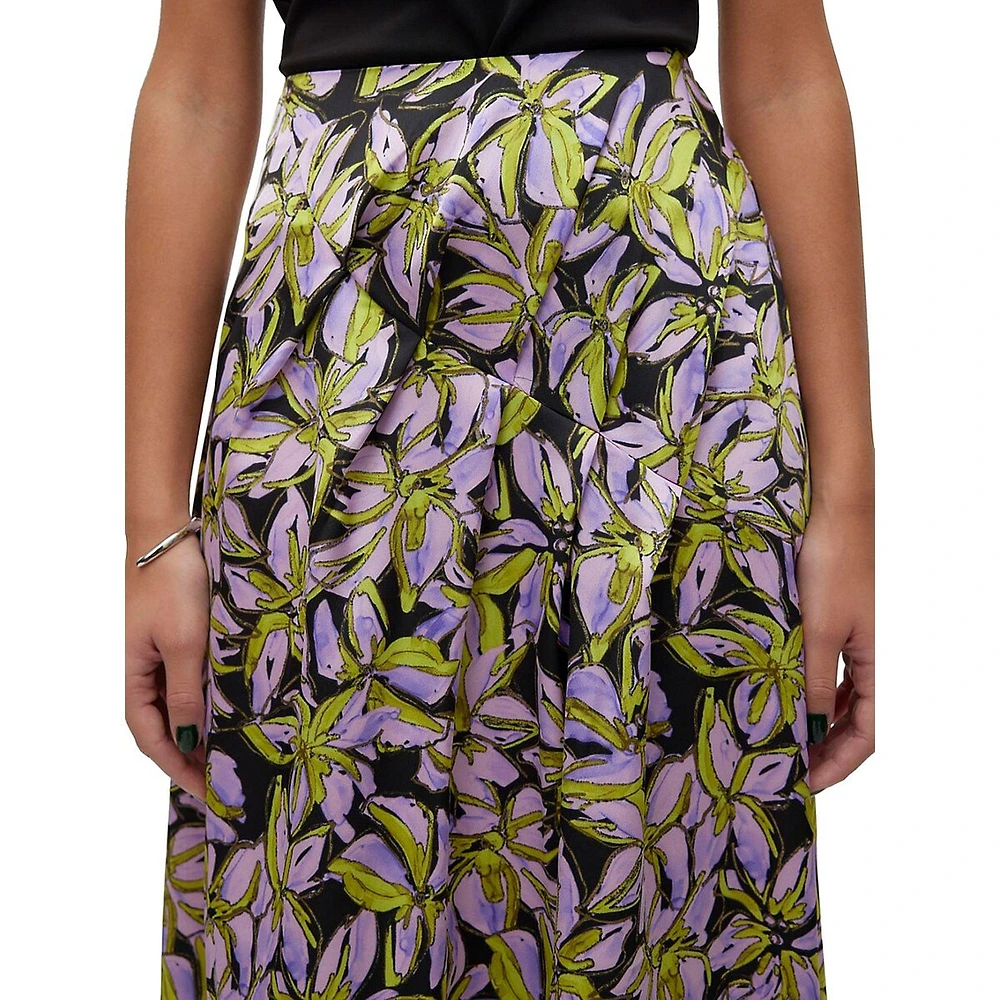 Floral Midi Skirt