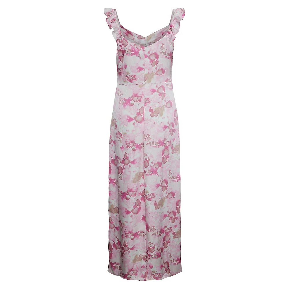 Loca Floral Satin Gown