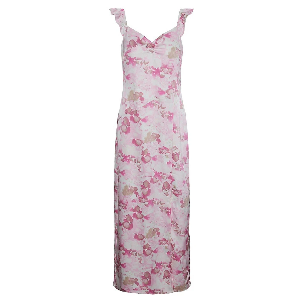 Loca Floral Satin Gown