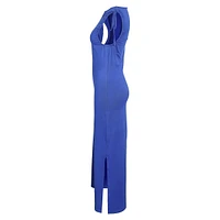 Robe longue froncée à nouer sans manches Destiney