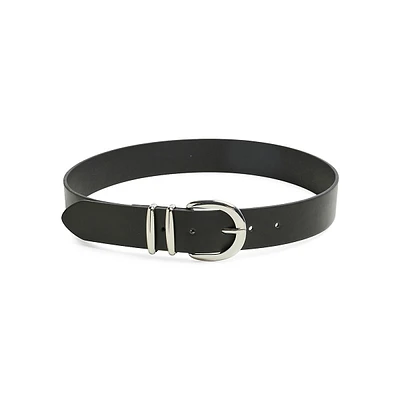 Nilly Polished-Buckle Belt