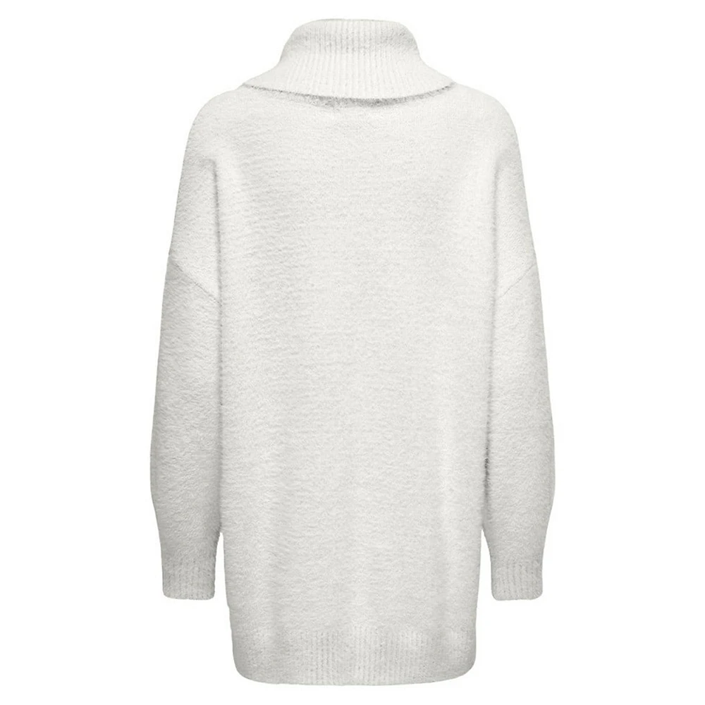 Eyelash Roll-Neck Sweater