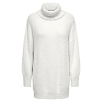 Eyelash Roll-Neck Sweater