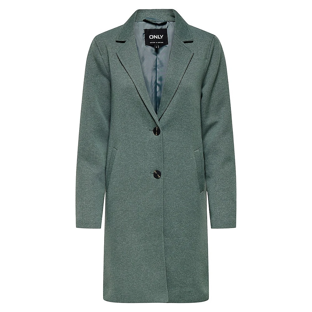 Sedona Two-Button Mélange Lapel Coat