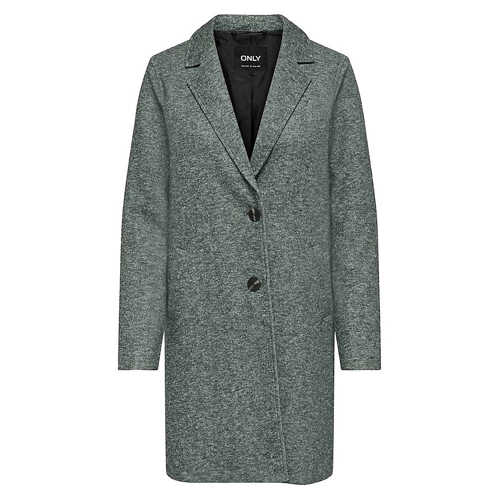 Sedona Two-Button Mélange Lapel Coat