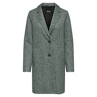 Sedona Two-Button Mélange Lapel Coat