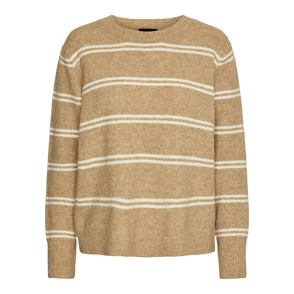 Olivia Balanced-Stripe Sweater