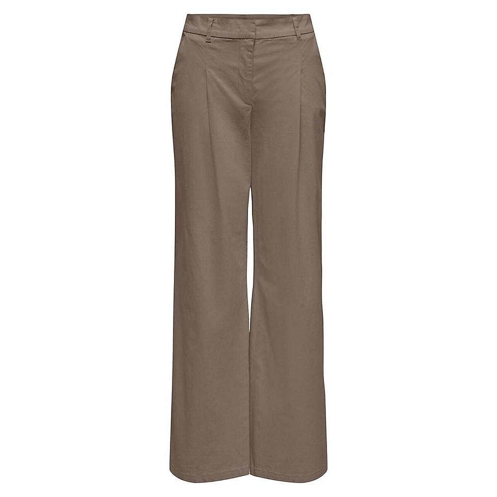 Stella Pleated Wide-Leg Pants