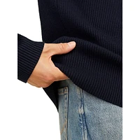 Rib-Knit Sweater