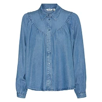 Galilea Tencel V-Yoke Denim Shirt