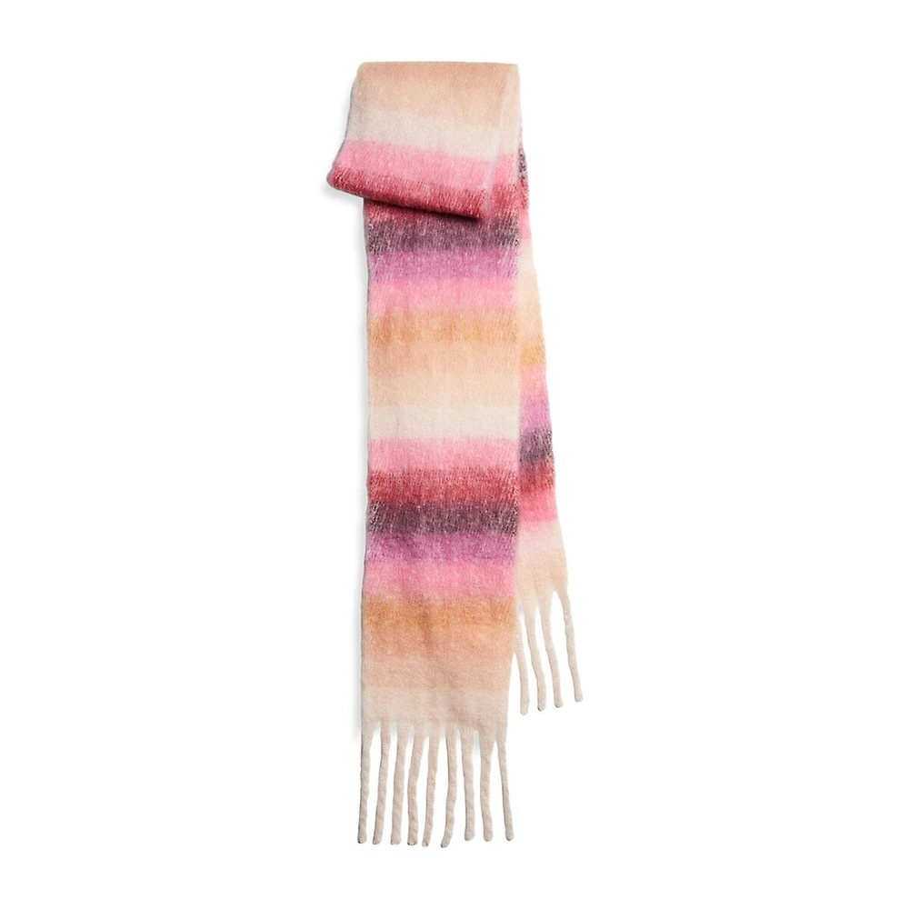 Nella Fringed Long Scarf