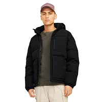 Otto Hooded Bonded-Zip Puffer Coat