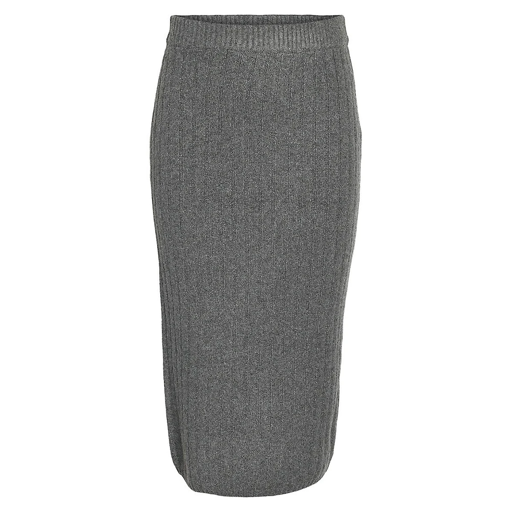 Hannah Sweater-Knit Midi Skirt