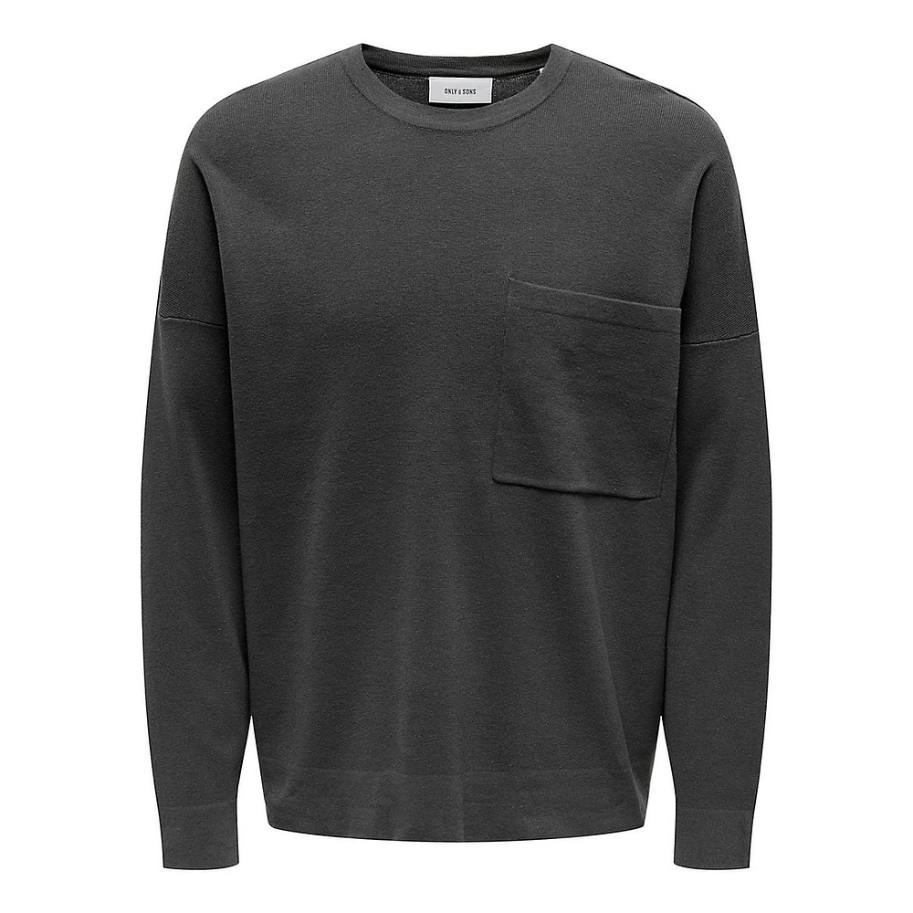 Lamai Oversized Crewneck Pocket Sweatshirt