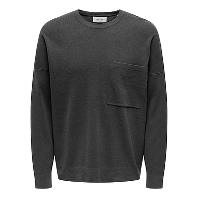 Lamai Oversized Crewneck Pocket Sweatshirt