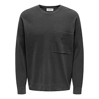 Lamai Oversized Crewneck Pocket Sweatshirt