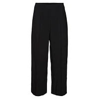 High-Waist Side-Zip Cropped Pants