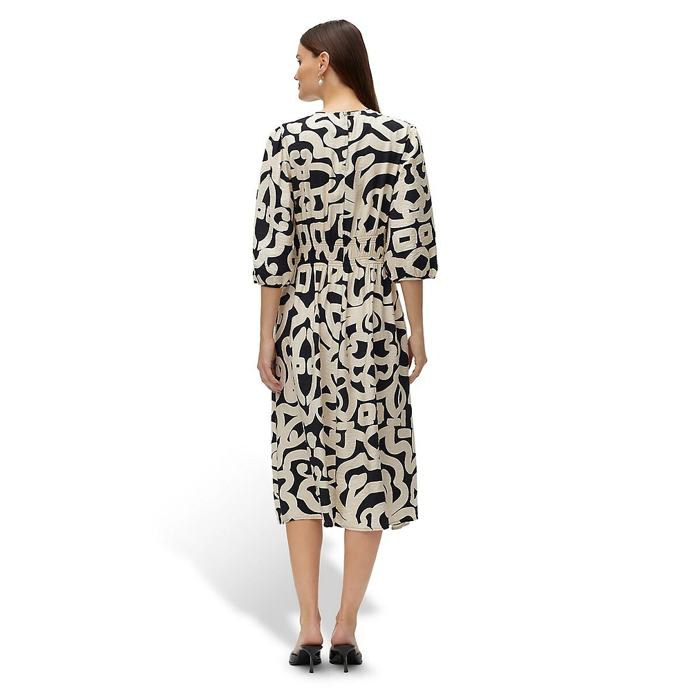 Robe longue froncée Luzia