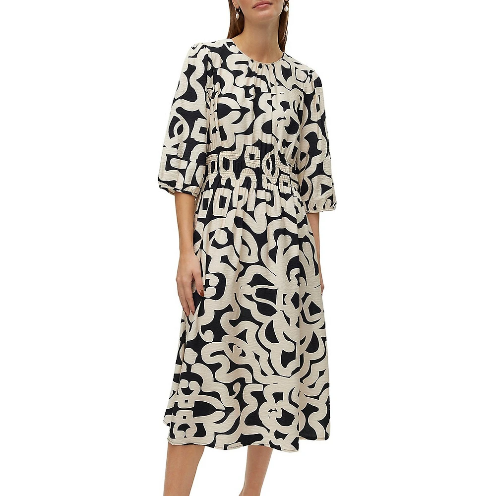 Robe longue froncée Luzia