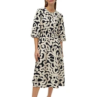 Robe longue froncée Luzia