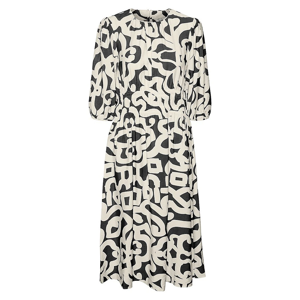 Robe longue froncée Luzia