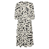 Robe longue froncée Luzia