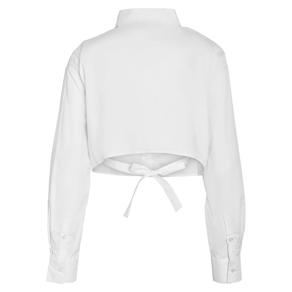 Ingrid Tied Crop Shirt