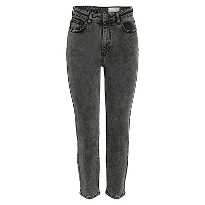 Moni High-Waisted Straight Ankle Jeans