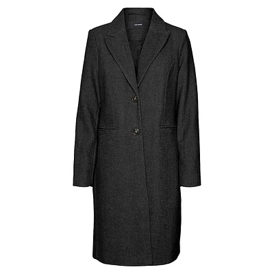 Blaza Herringbone Long Coat