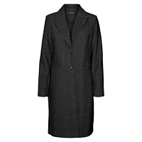 Blaza Herringbone Long Coat