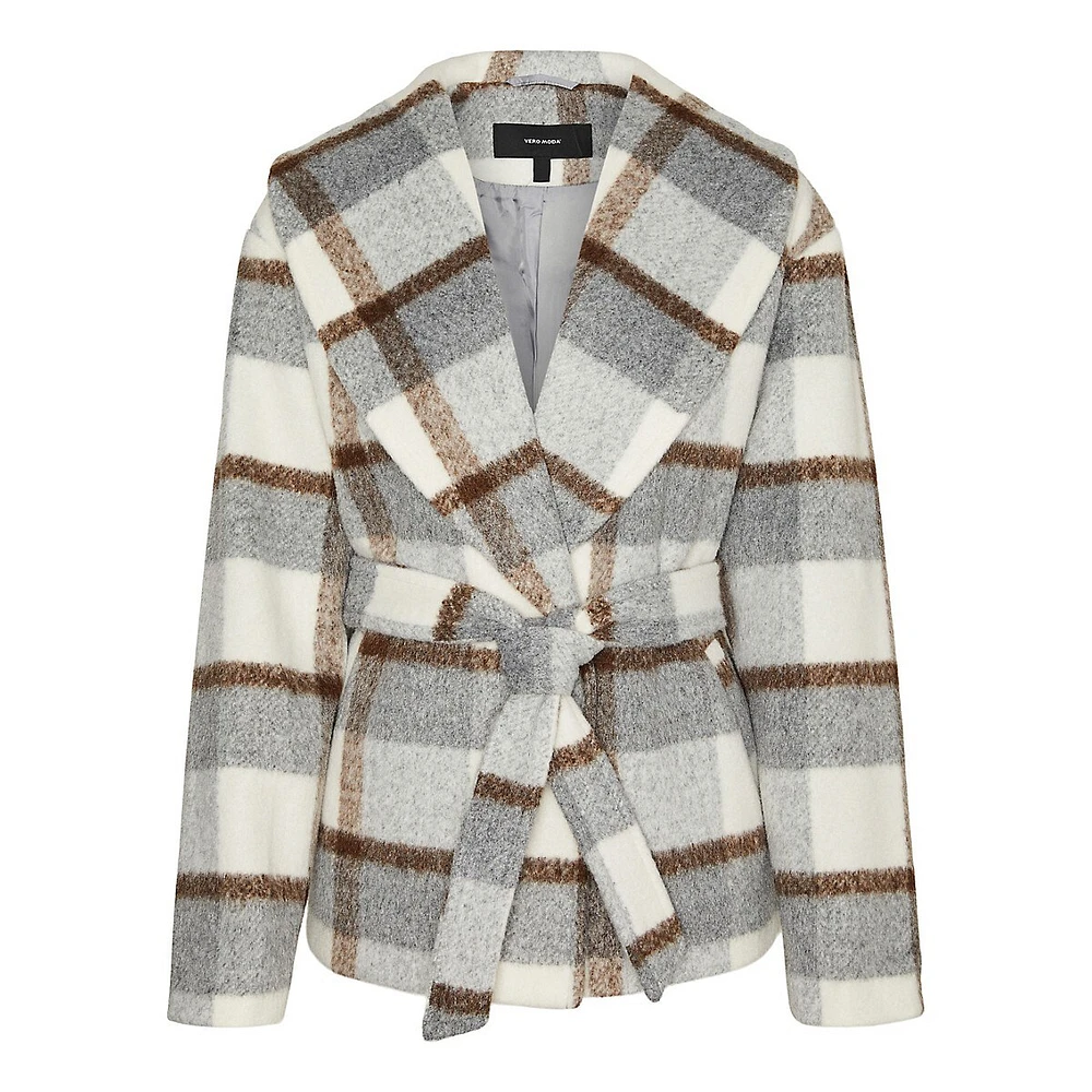 Blake Bergen Short Shawl Check Jacket