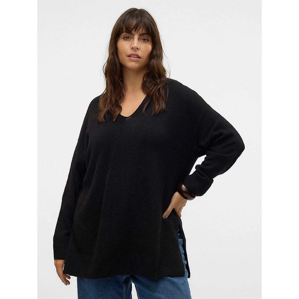 Plus Filuca Oversized V-Neck Sweater