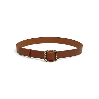 Awian Suede Braided-Buckle Belt