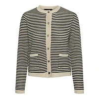 Nisa Stripe-Knit Cardigan