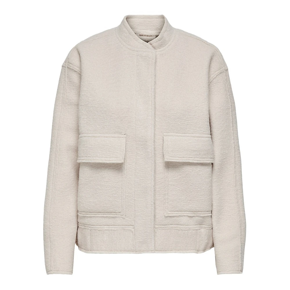 Sanné Boucle Bomber Jacket