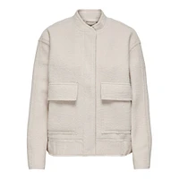 Sanné Boucle Bomber Jacket