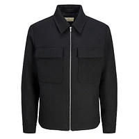 Russel Wool-Blend Utility Zip Jacket