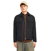 Russel Wool-Blend Utility Zip Jacket